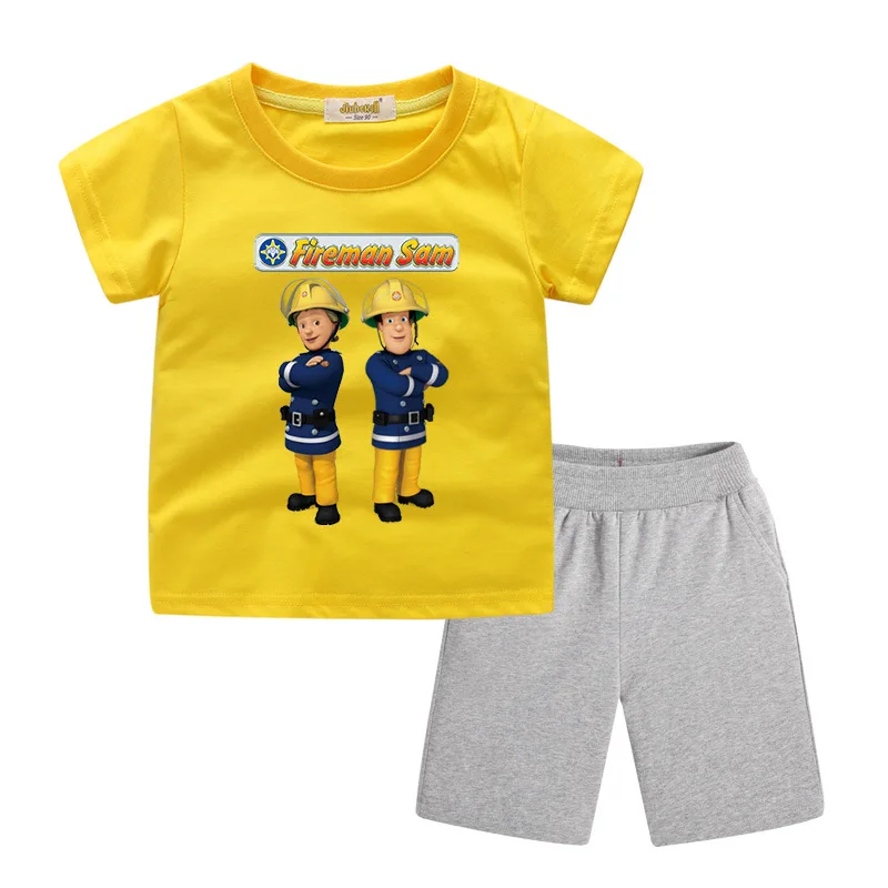 Комплекты летней одежды для маленьких мальчиков и девочек с изображением