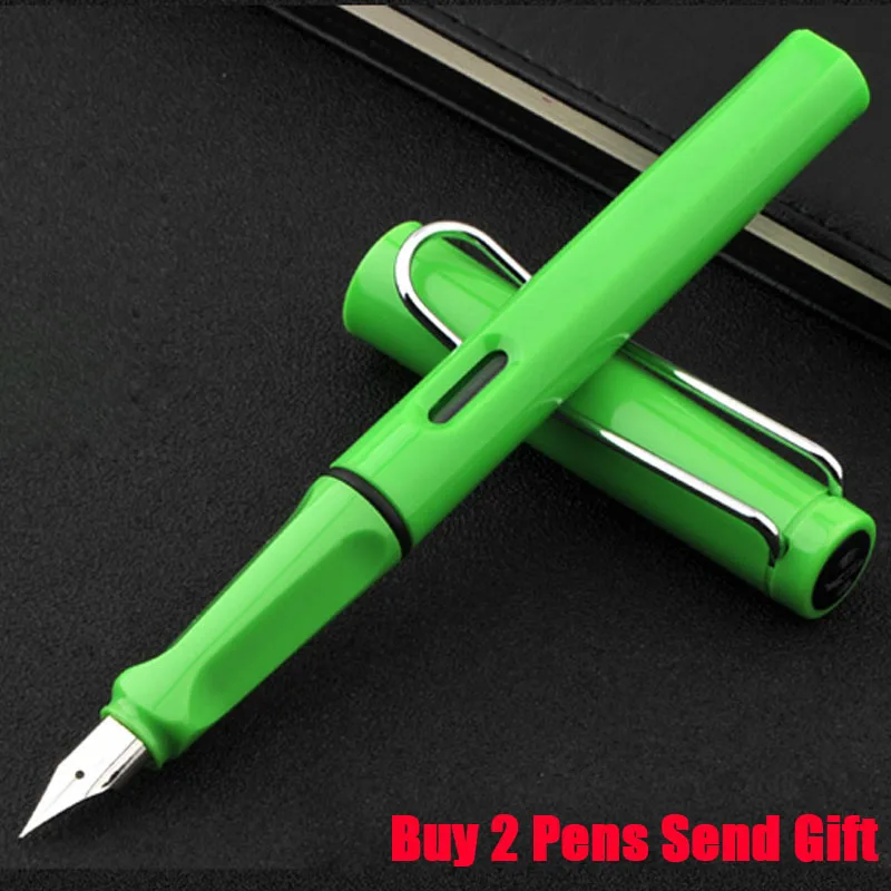 Fountain Pen Green Брендовая Шариковая ручка для бизнеса Safari, хорошее качество, шариковая ручка для студентов, купить 2 ручки, отправить подарок - Цвет: Fountain Pen Green
