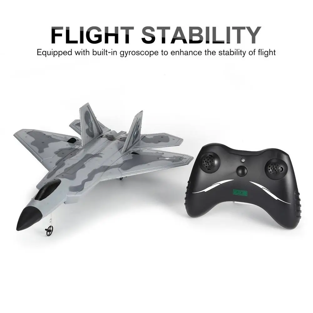 Новое поступление FX-822 F22 2 4 ГГц 290mm размах крыльев EPP RC истребитель пульт
