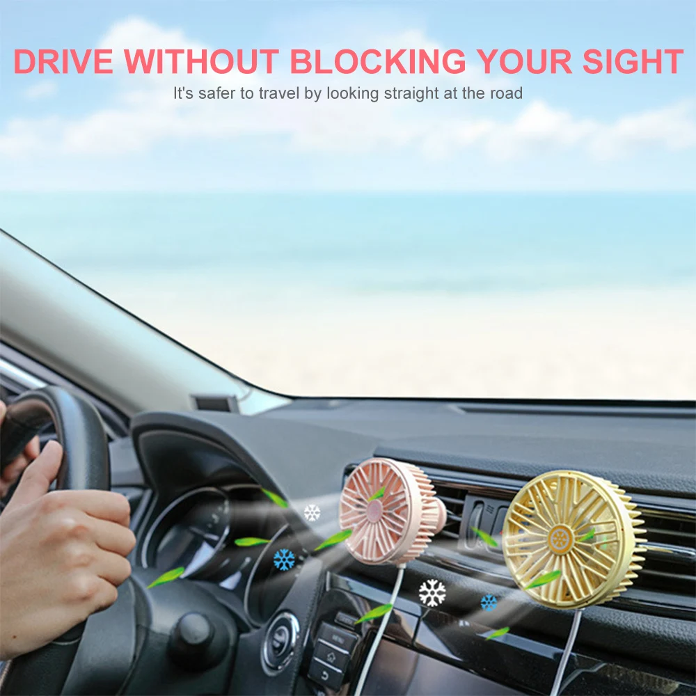 Удобный Автомобильный многофункциональный вентилятор светодиодная розетка