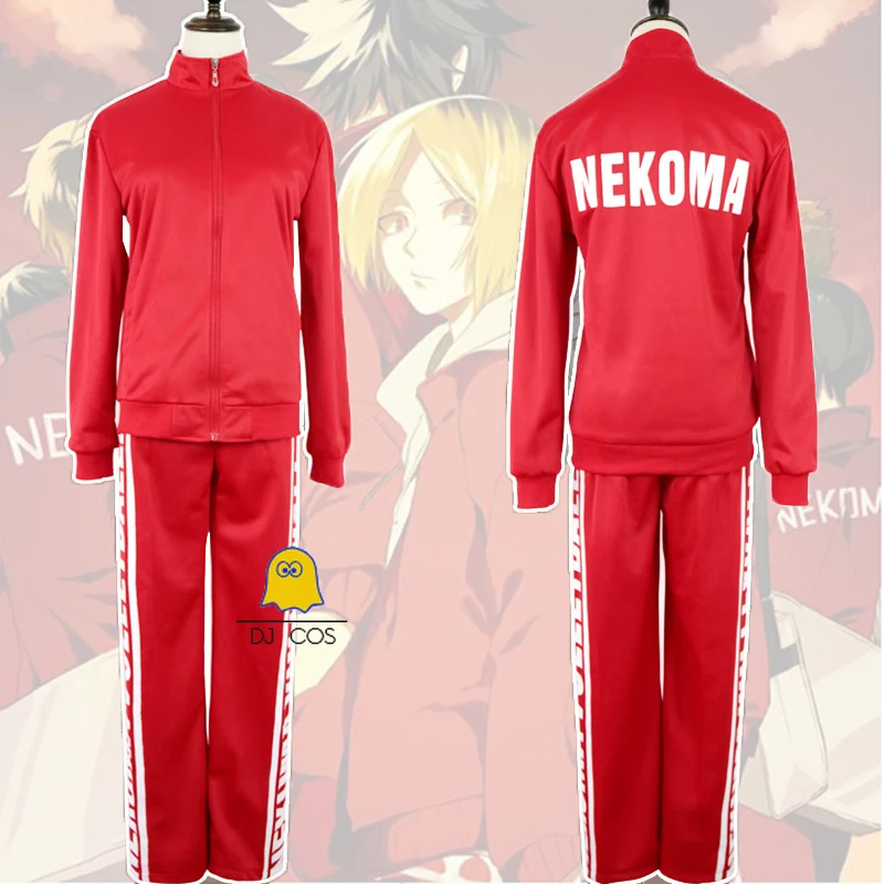 Haikyuu Nekoma High Cosplay Yaoi Униформа Tetsurou Kuroo Kozume Kenma костюм куртка для волейбола + брюки