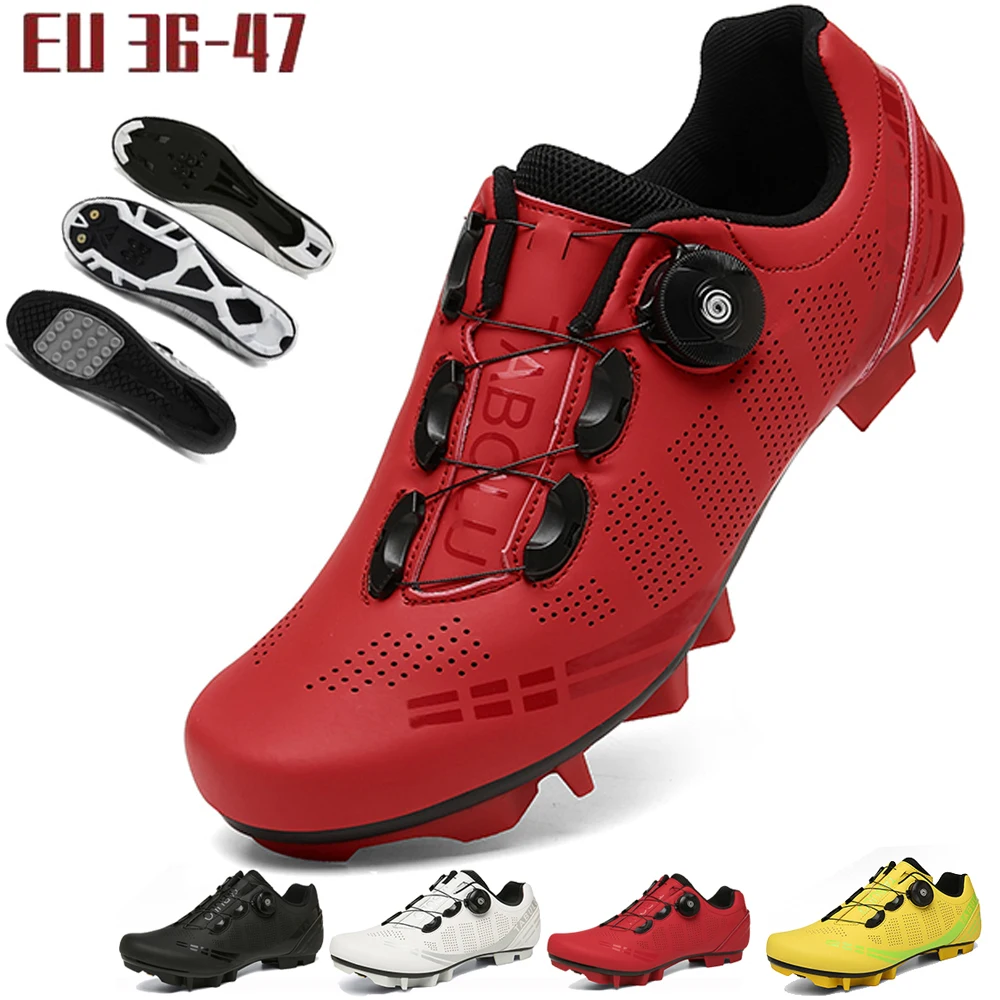 

Велосипедная обувь, кроссовки для горных и дорожных велосипедов, самоблокирующаяся Ультралегкая дышащая женская и мужская велосипедная об...