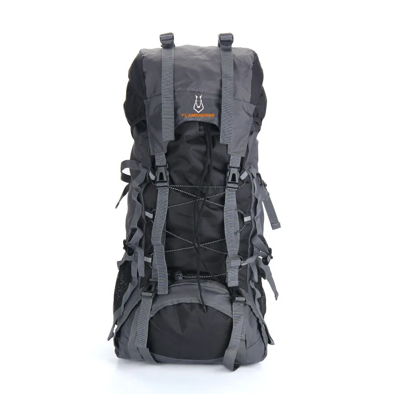 

Customized 60L Backpack Outdoor Backpack Men and Women Mountaineering Bag Waterproof Nylon