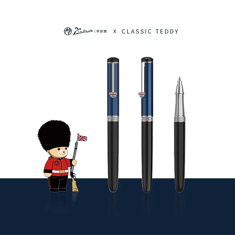 

Picasso 921 Metal Rollerball Pen Classic Teddy Pimio British Series Ink Pen Writing Gift Set for Business Office School