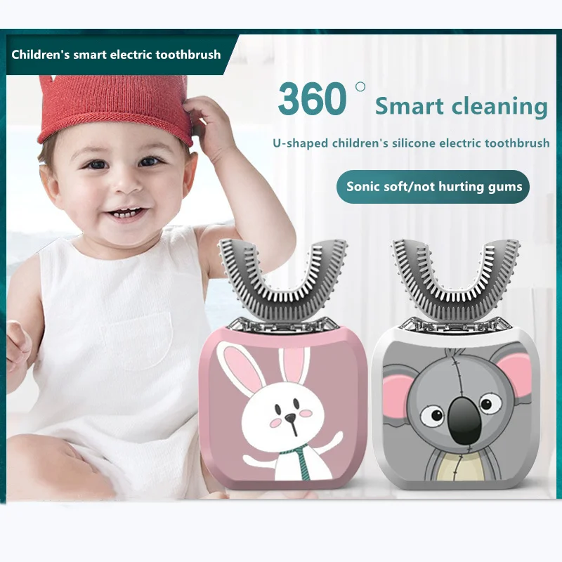 360 градусов Умная Автоматическая электрическая зубная щетка 5 режимов