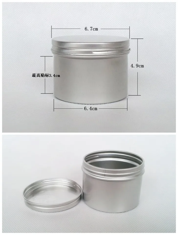 

120g 10/50pcs Refillable empty round aluminum tin cans bottles food aluminum cans 120ml cosmetic container box tea aluminum jar