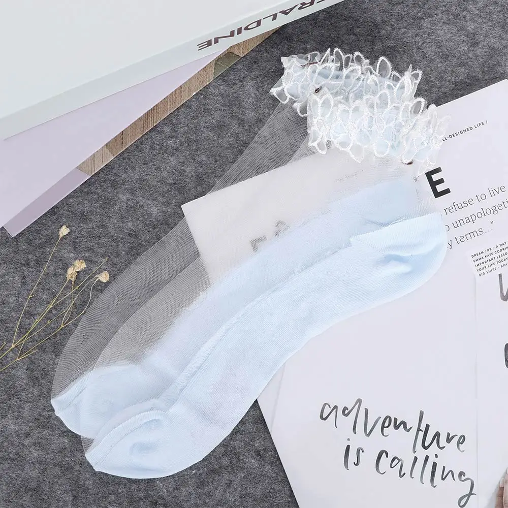 1 пара Для женщин модное летнее платье для девочек Стиль кружевное с цветочным