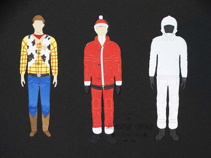 Мужские костюмы металлические украшения для одежды скрапбукинг трафарет