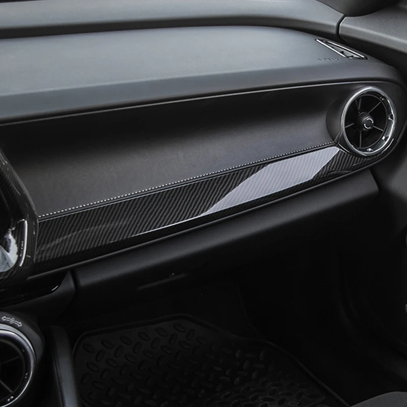 

Instrument panel Central console panel Glove box handle decoration sticker for Chevrolet Camaro 2016 2017 interior accessories