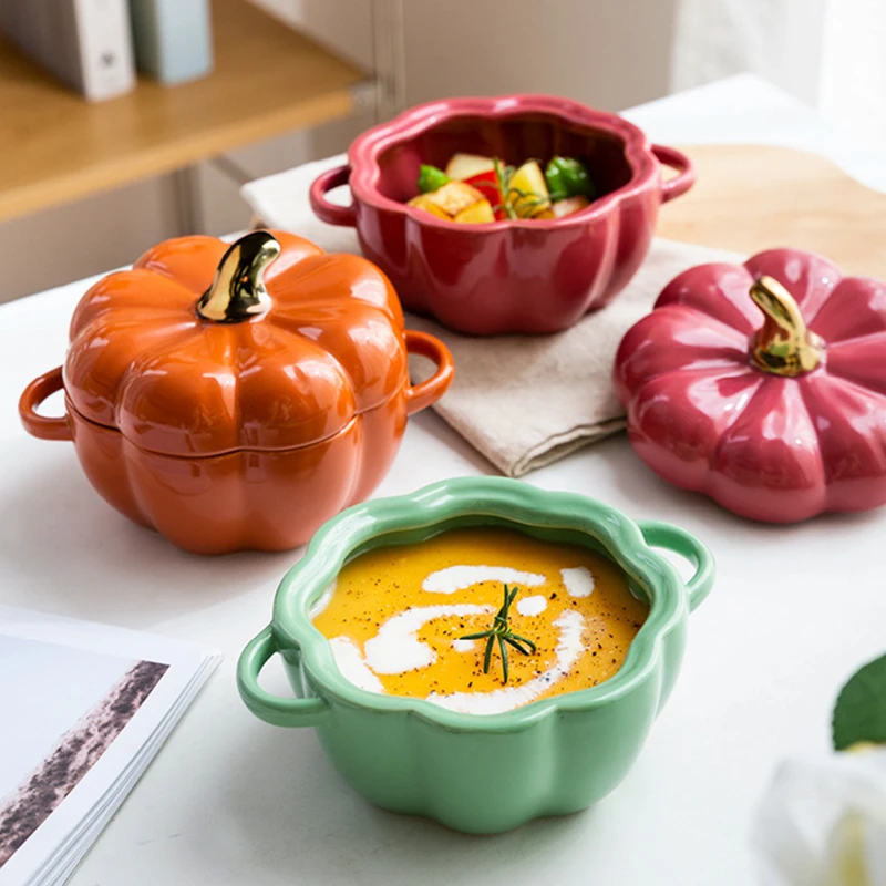 Чаша для выпечки в форме тыквы запеченная чаша супа кухонная кастрюля салата