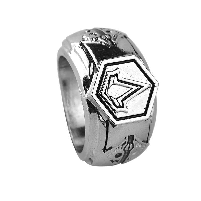 Assassin game кольцо Creed мужское древнее серебряное из сплава Европа и США аниме