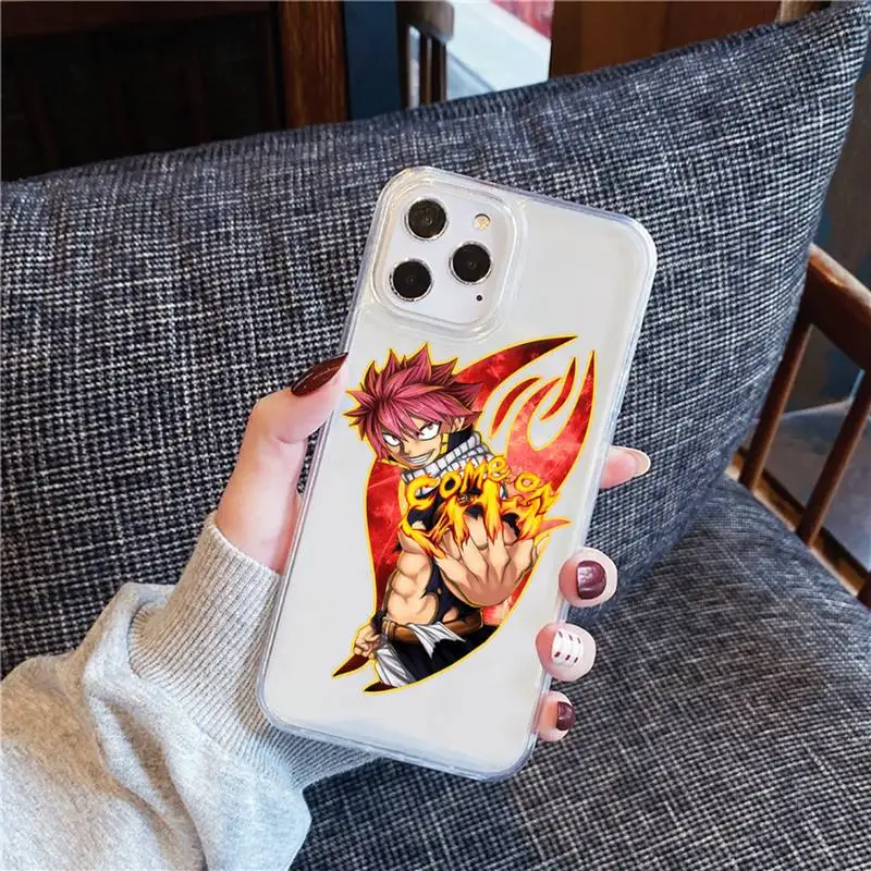 

FAIRY TAIL Phone Case For iphone 12 11 8 7 6s 6 5 5s 5c se plus mini x xs xr pro max Transparent soft