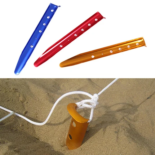 

1Pcs/lot 7001 Aluminium Alloy Snow Tent Peg Tent nail Tent Stake Camping Equipment Fit Snowfield 3 Colors