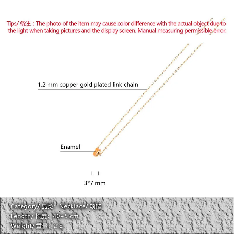 Женское летнее ожерелье с эмалью простой геометрический круг цепочка до ключицы
