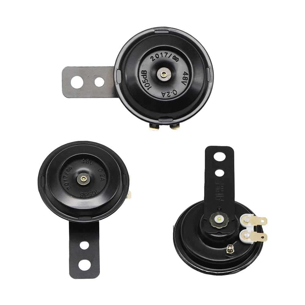 Универсальный гудок для мотоцикла комплект 12 В/48 В 105дБ круглый громкий штекер