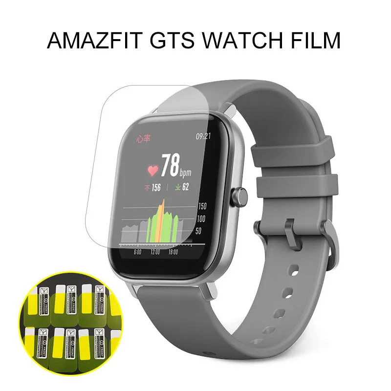 

Защитная пленка для часов из ТПУ, Мягкие Водонепроницаемые умные часы с защитой от жира для Xiaomi Amazfit GTS Full HD из ТПУ с гарантированной точность...