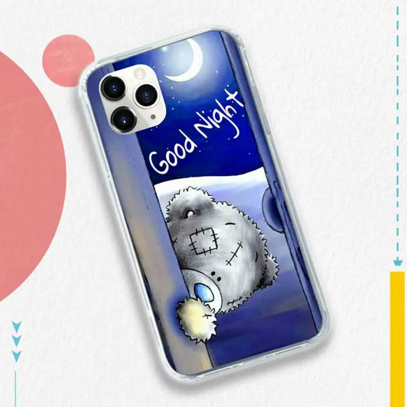 

lovely Teddy Me To You Bear Cartoons Phone Case for iPhone 11 12 pro XS MAX 8 7 6 6S Plus X 5S SE 2020 XR