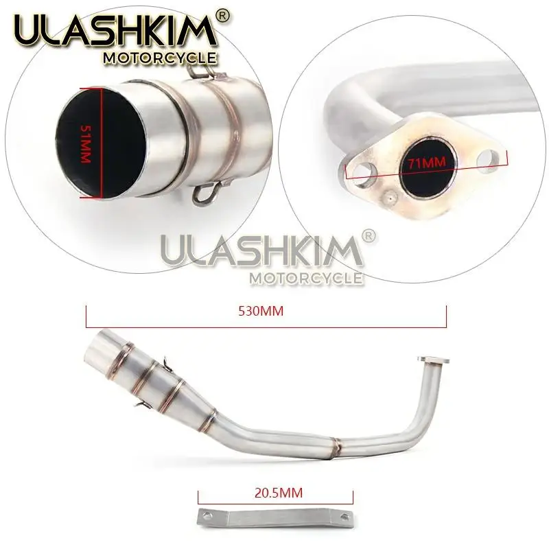 SH150 SH 125 150I выхлопная система мотоцикла полная скольжения на средней линии трубы