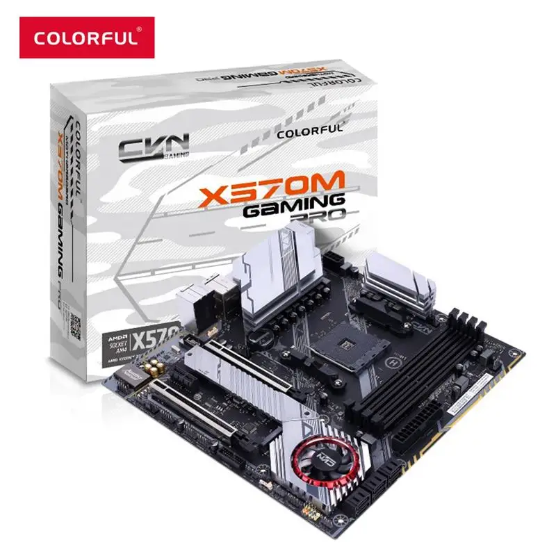 Kaufen Bunte CVN X570M GAMING PRO V14 Motherboard Dual Kanal DDR4 SATA3.0/USB 3,1 GEN1 Für AMD AM4 Architektur Ryzen 2000/3000
