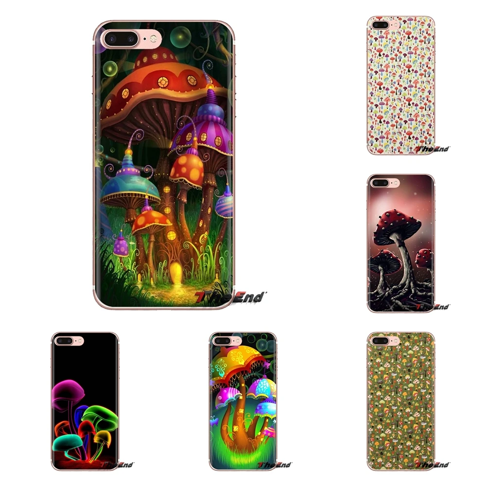 Красный супер красочный гриб для sony Xperia Z Z1 Z2 Z3 Z5 compact M2 M4 M5 E3 T3 XA Aqua LG G4 G5 G3 G2 Mini Чехол