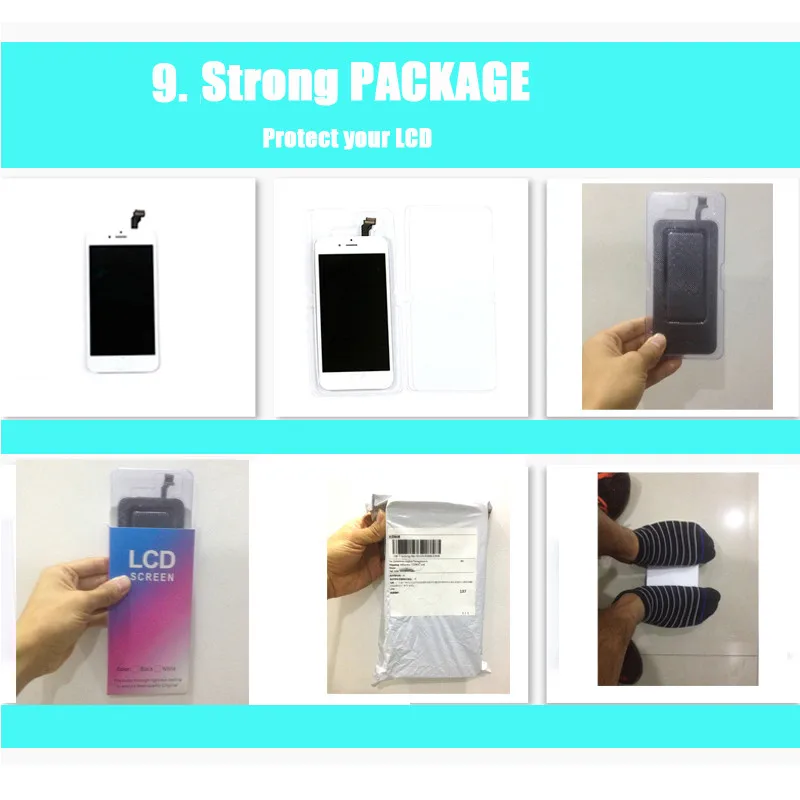[6 USD подарок] для iPhone 6 6S 8 ЖК экран протектор Apple черный белый Ecran с ремонтным