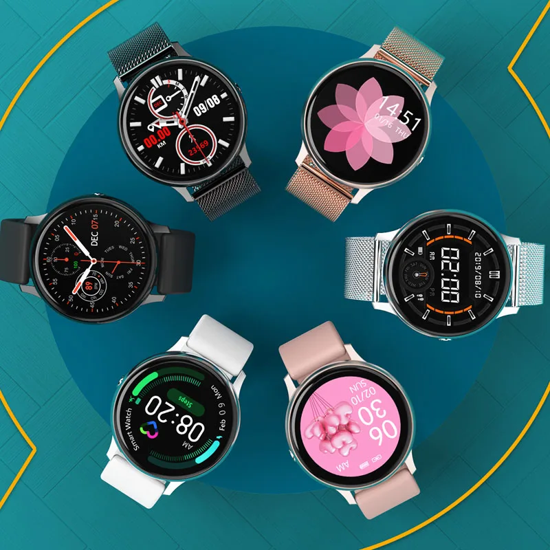 Смарт-часы braclet для женщин с полным сенсорным экраном женские кровяным давлением