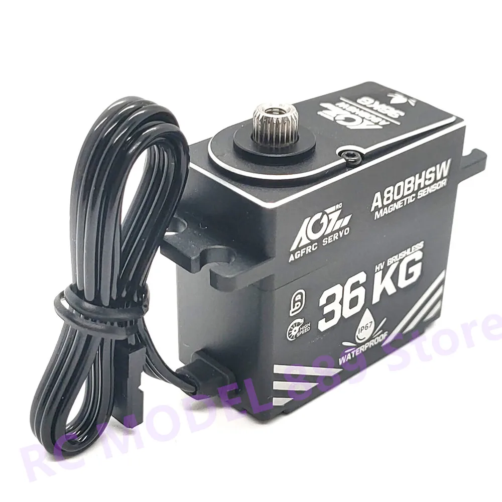 Сервопривод руля AGFRC A80BHSW HV бесщеточный с крутящим моментом 36 кг