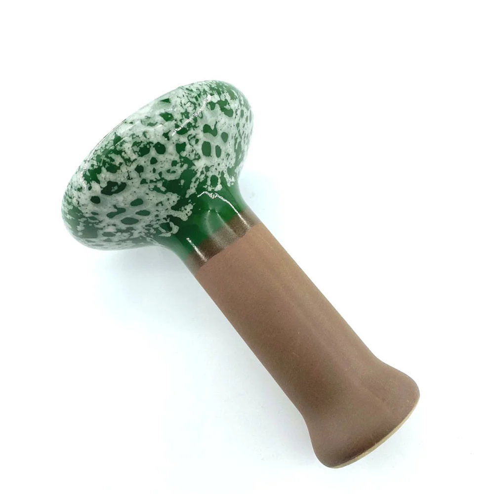 

5Pcs Green Pattern Ceramic Single Hole Hookah Shisha Bowl Smoke Pot Glaze Narguile Chicha Head Charcoal Hookha Accessories