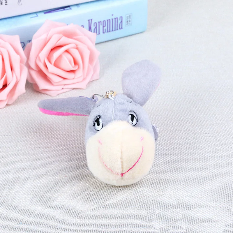 

Anime Animal Plush Donkey Student Key Chains Fashion Couple Backpack Accessories Keyring Cute Children Menwomen Gift Keychain