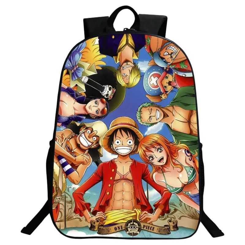 Аниме цельный мультфильм обезьяна D. Luffy рюкзак для начальной школы школьный