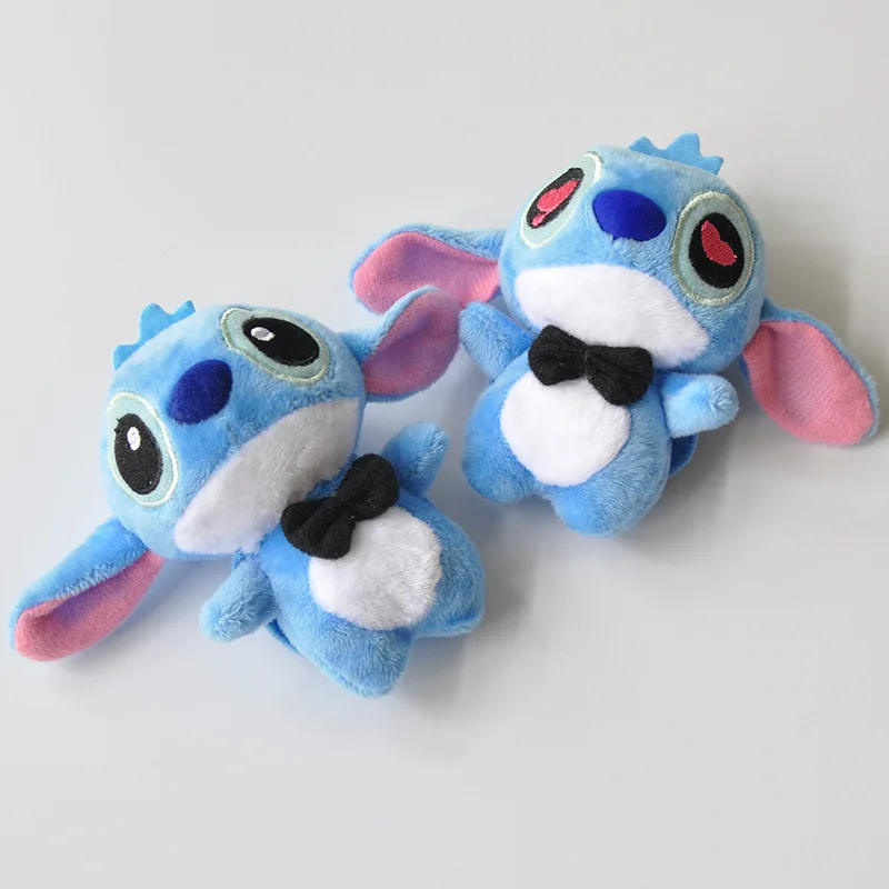 1 шт. Высокое качество Kawaii Ститч плюшевые куклы игрушки аниме 10 см Стич брелок для