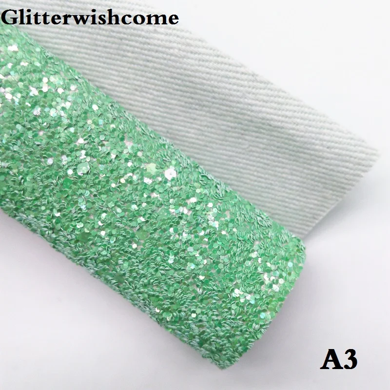 A3 Glitterwishcome 30X134 см мини-рулон синтетическая кожа, массивная блестящая кожа, искусственная ткань из искусственной кожи винил для бантов, GM034 - Цвет: A3