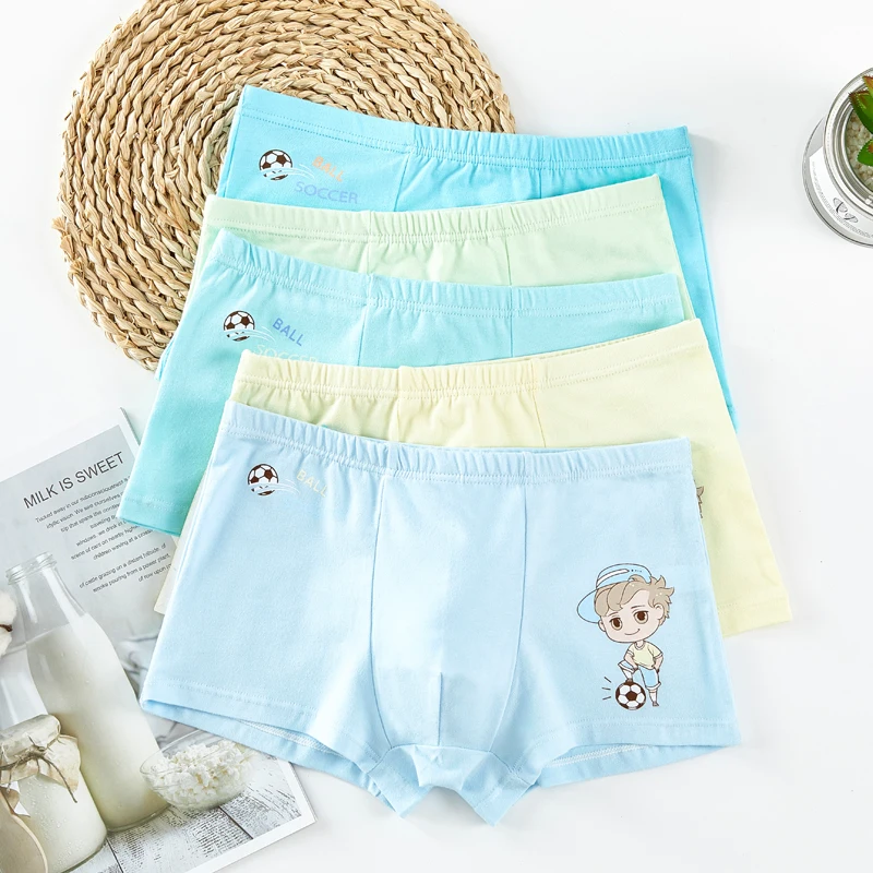5 штук в партии Шорты Нижнее белье для мальчиков детские трусы с персонажами из