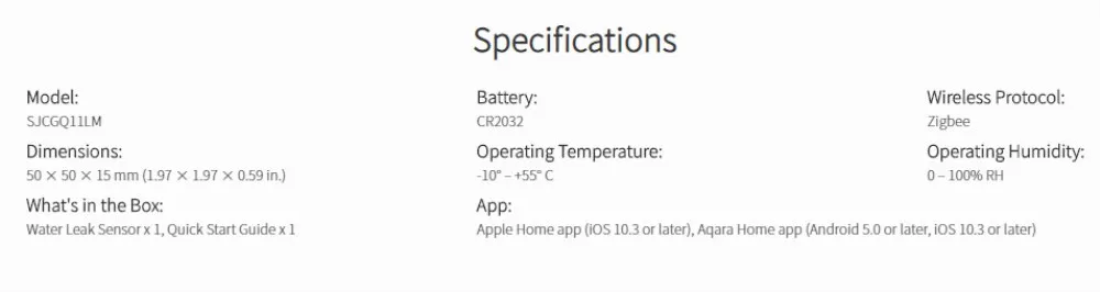 Aqara умный дом датчик воды IP67 Водонепроницаемый интеллектуальное устройство контроль погружения удаленный сигнал безопасности Работа с Mi Home