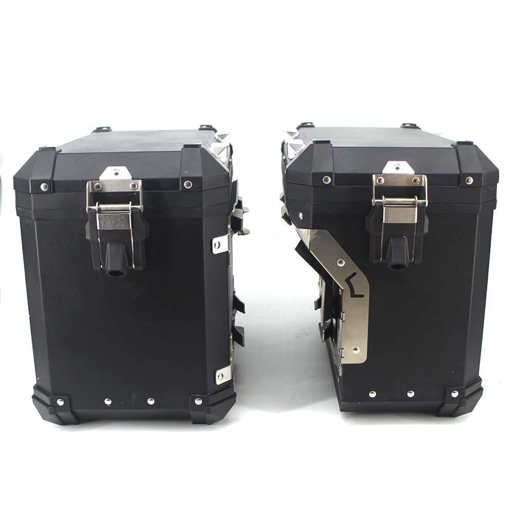 Panniers Для R1200GS ADV LC R1250GS/ADV LC- мотоцикл корзины сума Топ чехол коробка Нержавеющая сталь Стиль - Color: Panniers