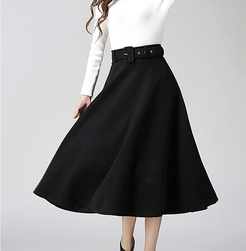 ZYFPGS Women Skirt knitting Wool Warm For Fashion 2019 New Arrivals Elegant Winter Top Harajuku style Loose 2XL |