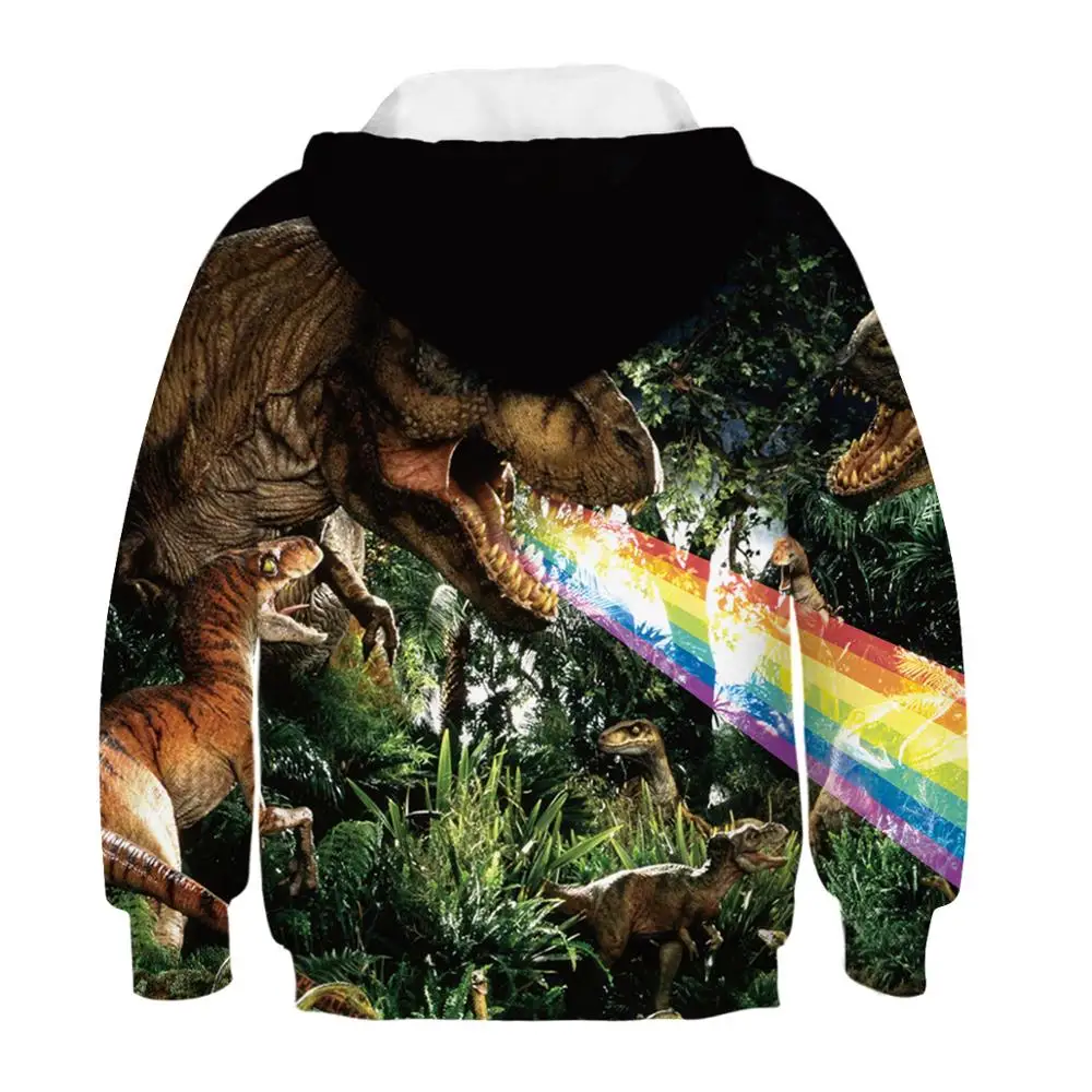 Детская толстовка с объемным рисунком слона капюшоном для мальчиков и девочек