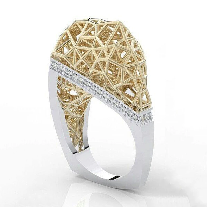 T397 RING Модное механическое зубчатое колесо для мужчин кольцо серебряного цвета Панк обручальное кольцо кольца для женщин современные свадебные ювелирные изделия O5T292 - Цвет основного камня: T397 RING