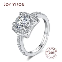 luxury white bridal wedding ring set jewelry promise cz stone wedding rings for women original silver jewelry