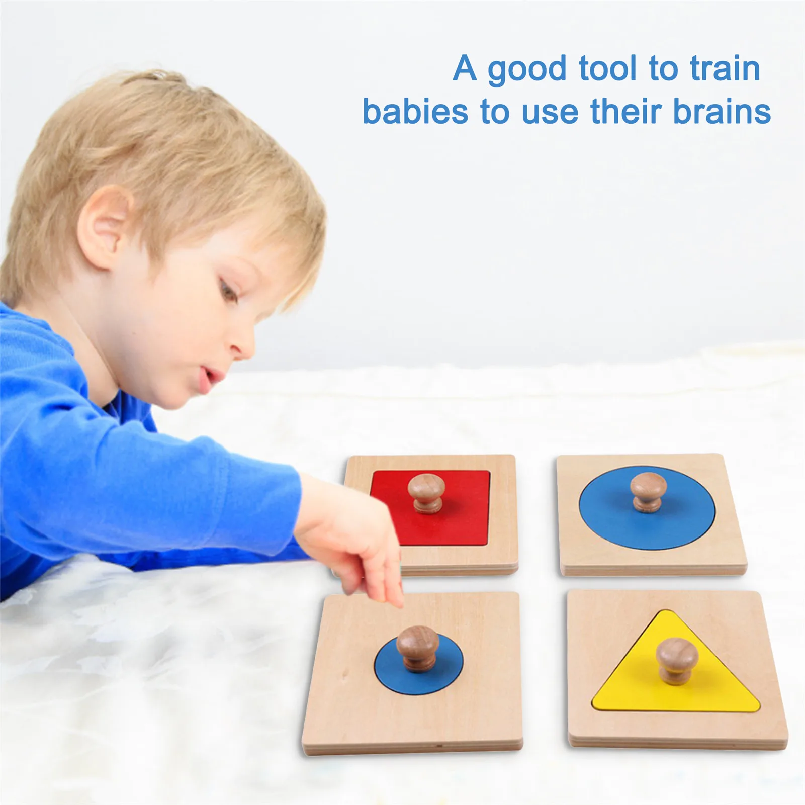 Деревянная игрушка-головоломка Монтессори обучающая помощь подходит для