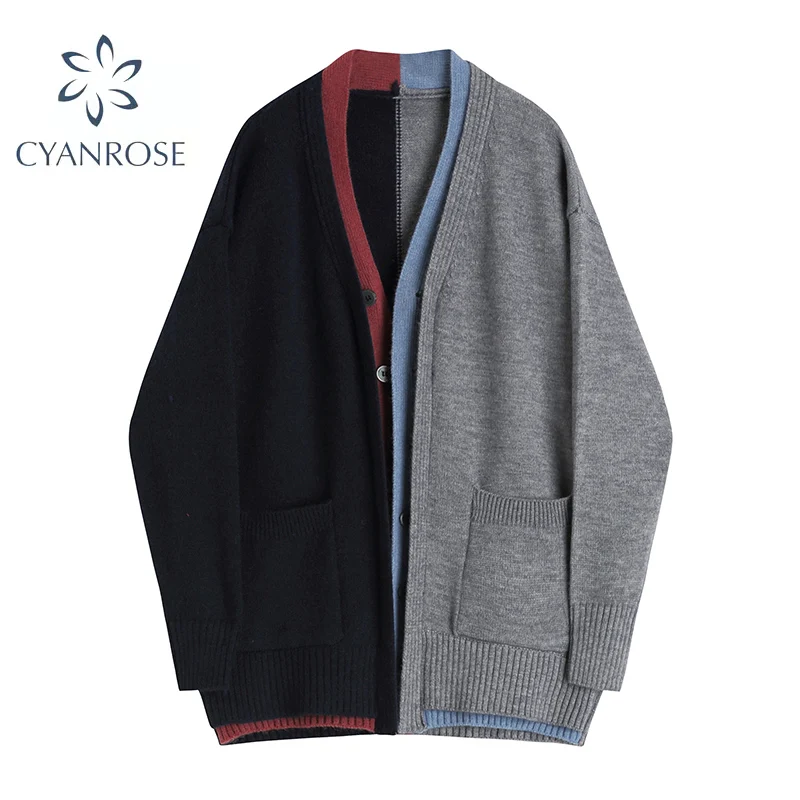 Женский трикотажный кардиган с V-образным вырезом длинным рукавом |