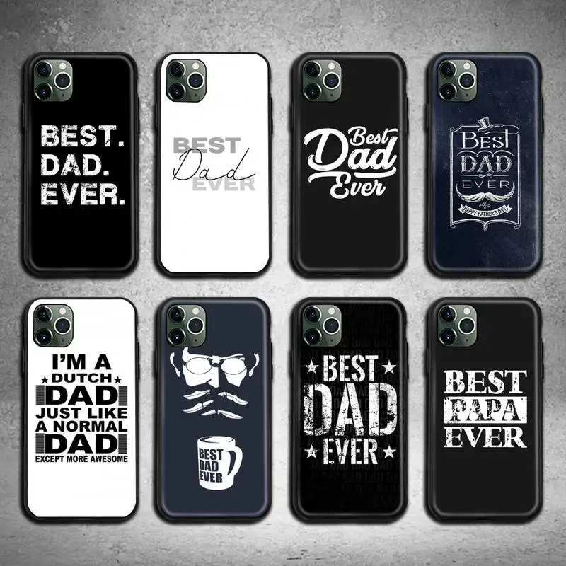 Чехол для телефона Best Dad Ever Cool Man iphone 12 pro max 11 XS MAX 8 7 6 6S Plus X 5S SE 2020 XR|Бамперы| |