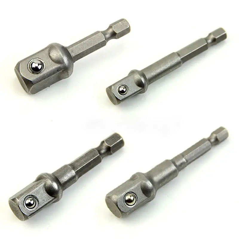 

8PCS 1/4 3/8 1/2 Inch Hex Shank Socket Adapter To Impact Driver Drill Bit New