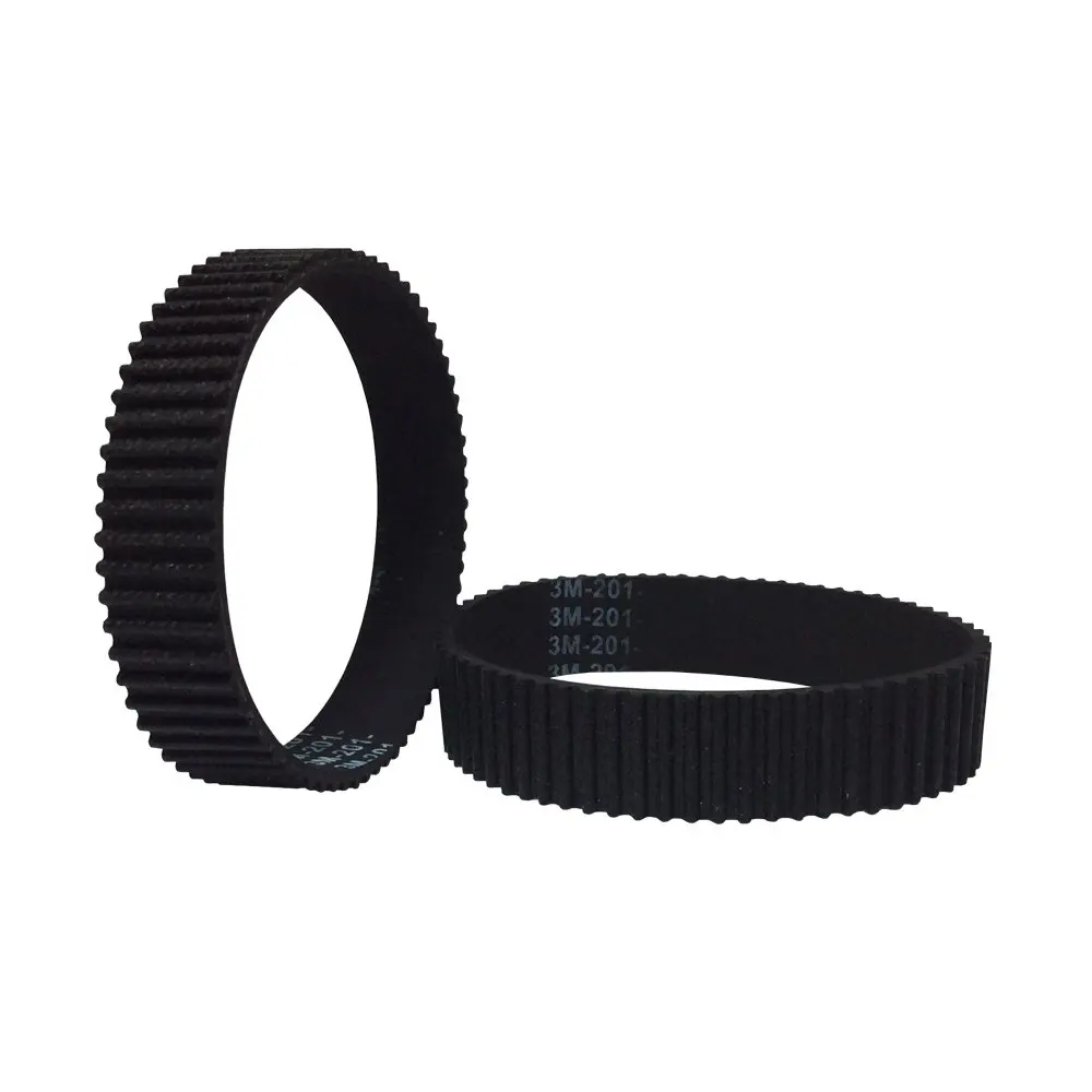 

HTD 3M Round Rubber Timing Belts Closed-Loop 339/342/345/348/354/366/369/375/381/384/399mm Length 6/10/15mm Width Drive Belts