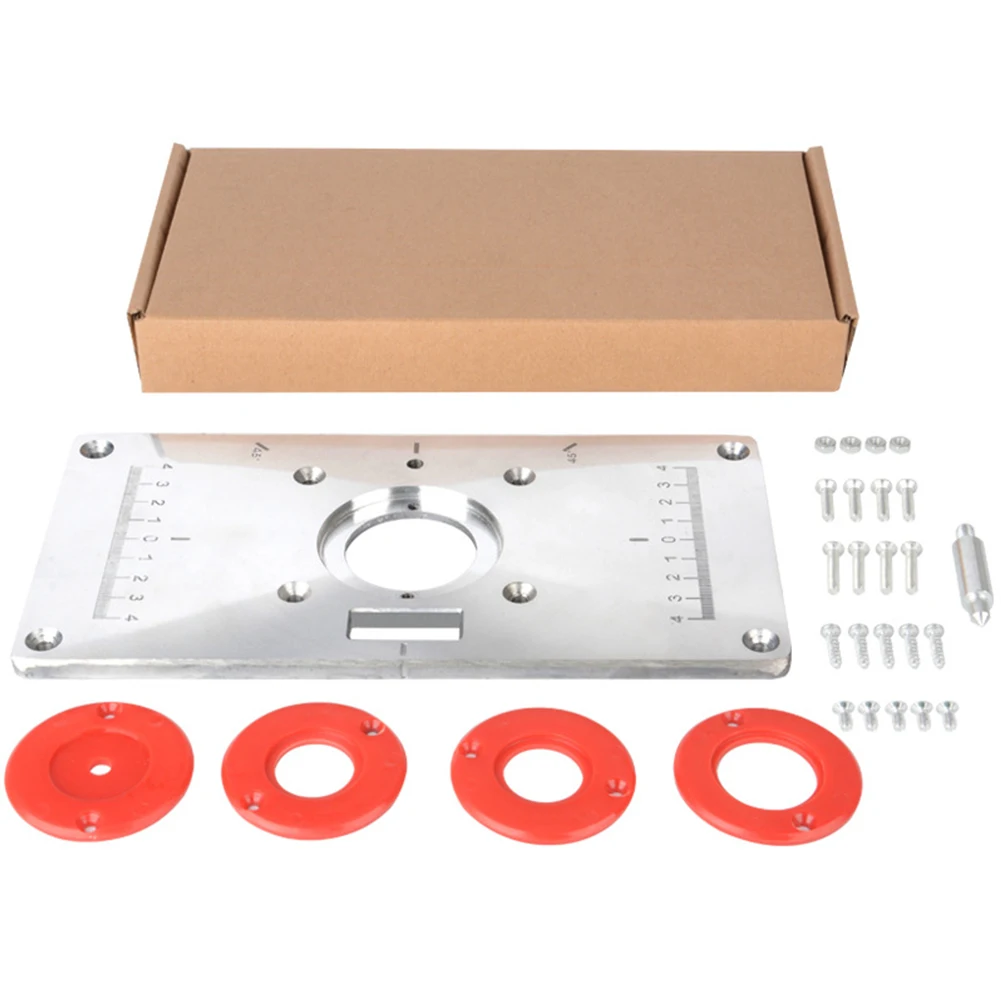 

Router Table Insert Plate Woodworking Trimming Machine Aluminium Board Trimming Machine Flip Board for Bosch GKF 550 And M-akita