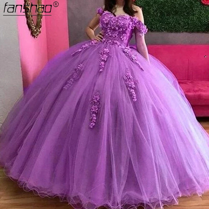 Женское платье для вечеринки Fanshao wd874 изысканное бальное с 3D цветочной