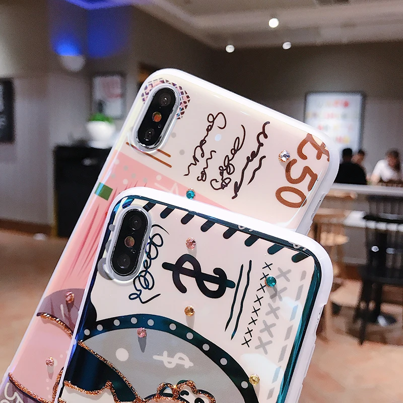 Симпатичные пары монет телефонные чехлы для huawei P30 P20 Mate20 Pro Блестящий Алмазный Мягкий чехол для Honor 20 Pro Nova 3 4 5 задние чехлы