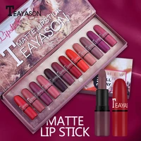 drop ship matte lipstick set gift 12pcslot waterproof long lasting lippenstift pintalabios larga cosmetic makeup kit maquillaje
