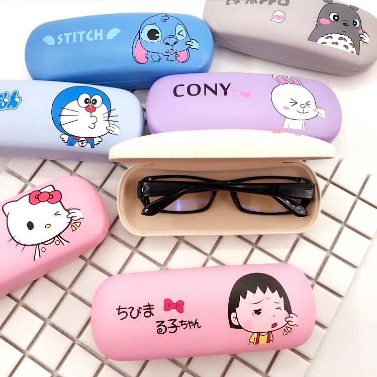 Новый мультяшный модный детский Чехол для очков при близорукости кожаный футляр
