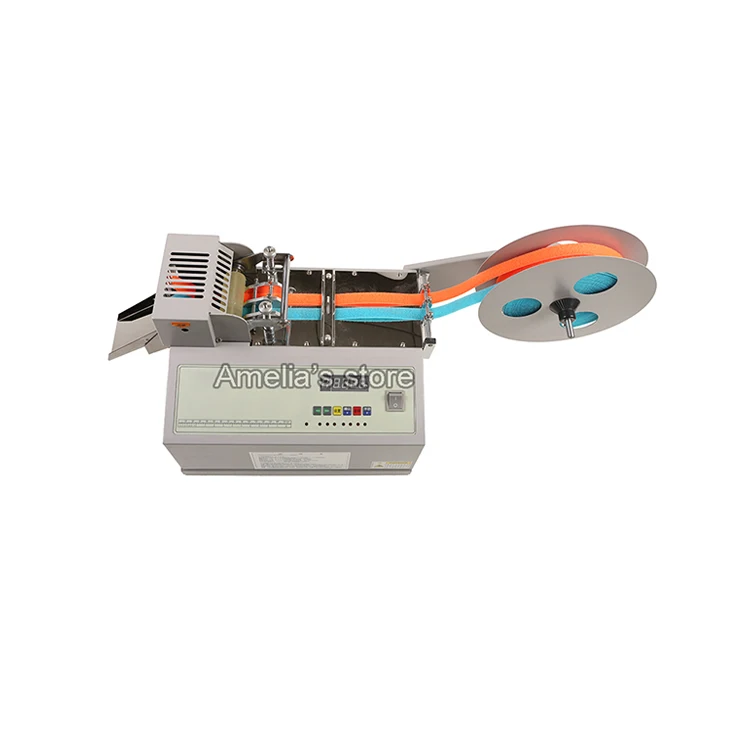 A-203 Automatic magic strap cutting machine with different shapes auto sticky cold hook and loop | Инструменты